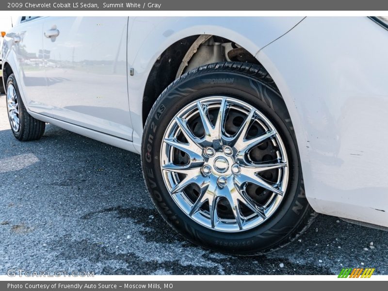 Summit White / Gray 2009 Chevrolet Cobalt LS Sedan