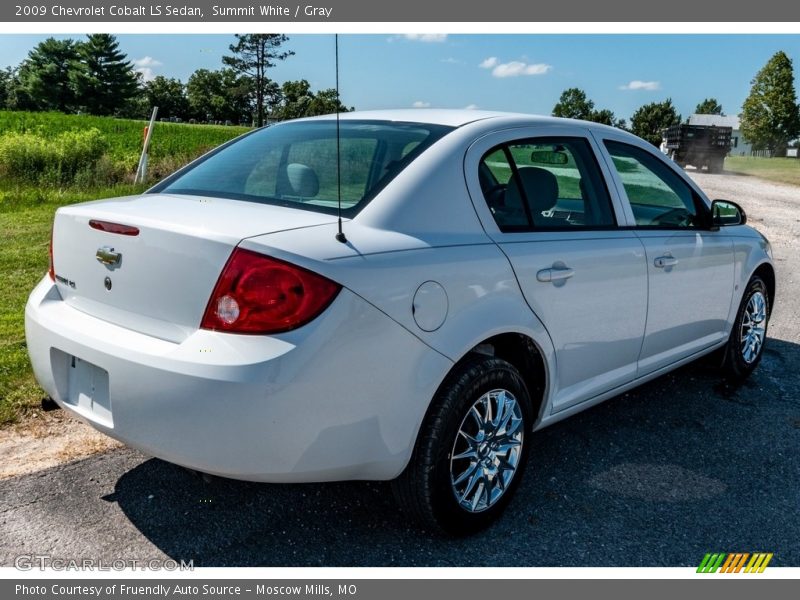 Summit White / Gray 2009 Chevrolet Cobalt LS Sedan