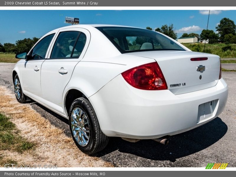 Summit White / Gray 2009 Chevrolet Cobalt LS Sedan