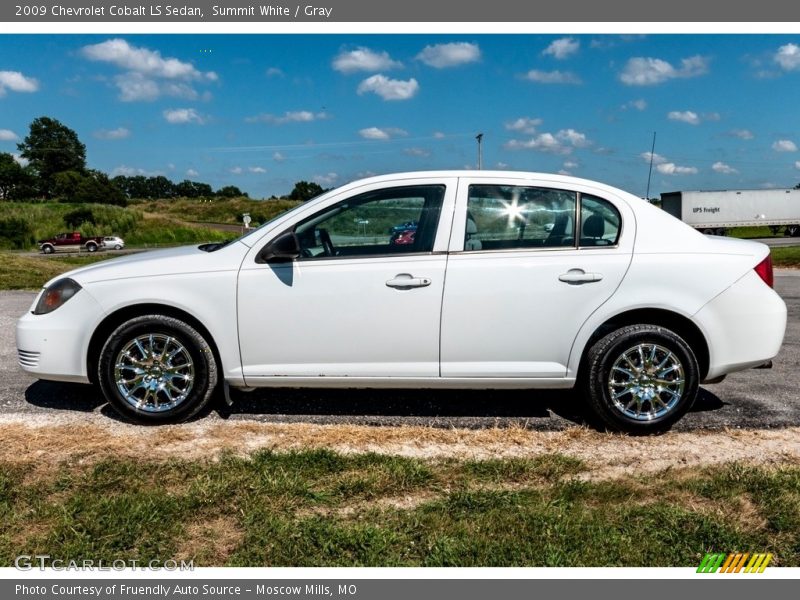 Summit White / Gray 2009 Chevrolet Cobalt LS Sedan