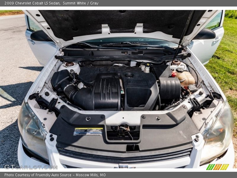 Summit White / Gray 2009 Chevrolet Cobalt LS Sedan