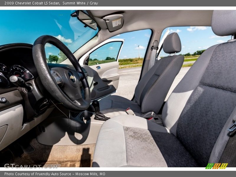 Summit White / Gray 2009 Chevrolet Cobalt LS Sedan