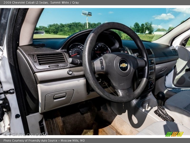 Summit White / Gray 2009 Chevrolet Cobalt LS Sedan