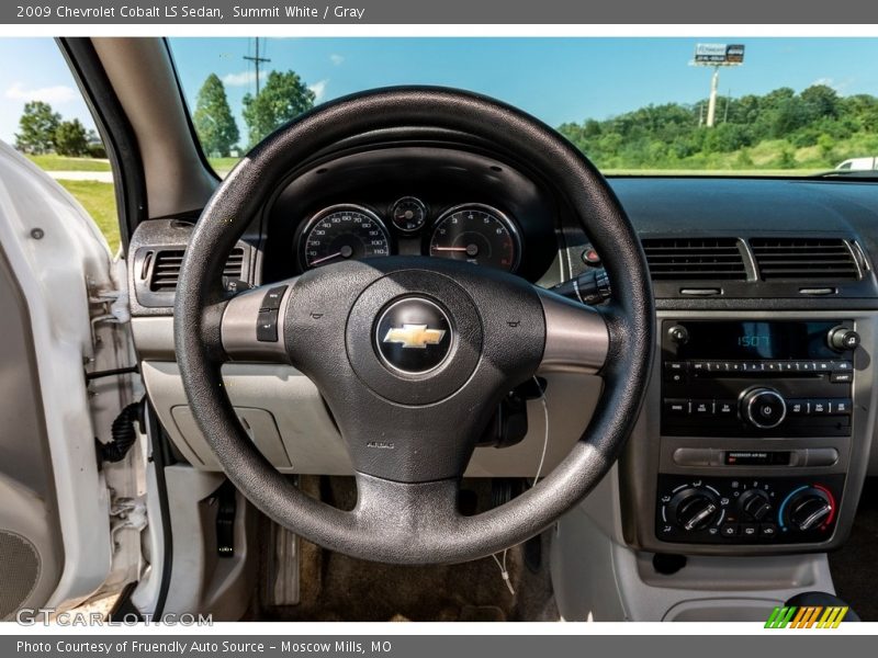 Summit White / Gray 2009 Chevrolet Cobalt LS Sedan