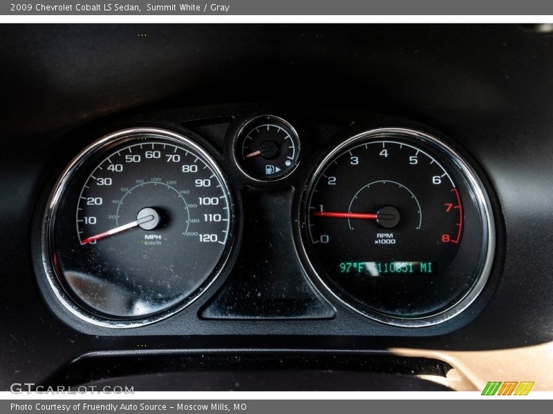 Summit White / Gray 2009 Chevrolet Cobalt LS Sedan