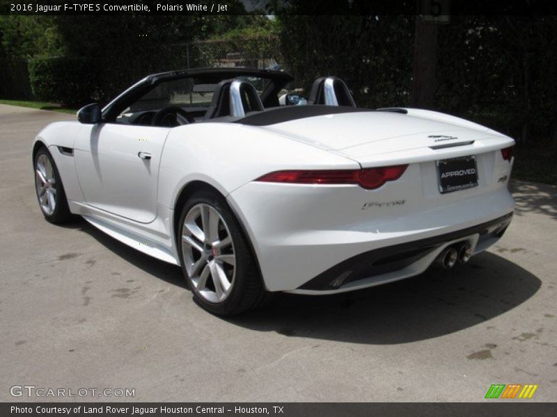 Polaris White / Jet 2016 Jaguar F-TYPE S Convertible