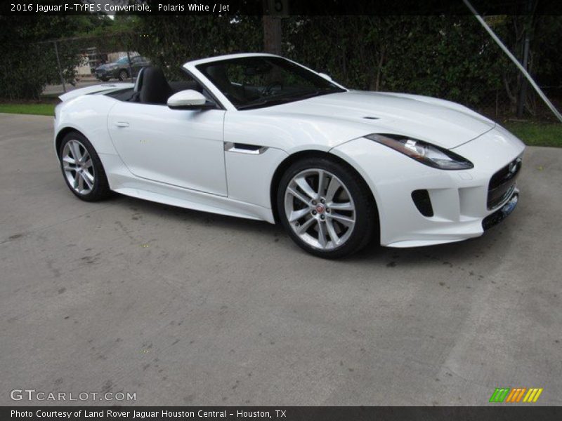 Polaris White / Jet 2016 Jaguar F-TYPE S Convertible