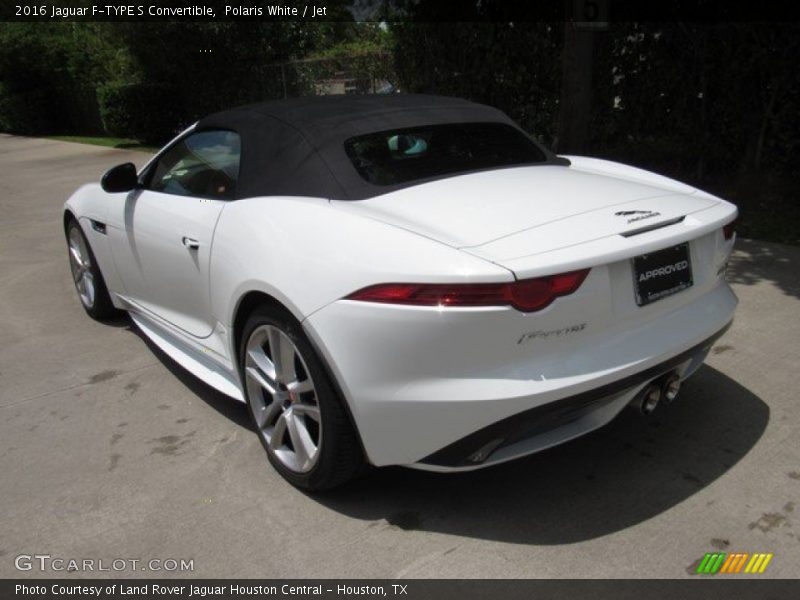 Polaris White / Jet 2016 Jaguar F-TYPE S Convertible