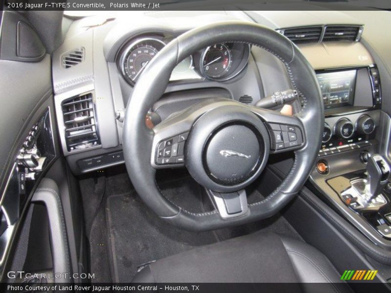 Polaris White / Jet 2016 Jaguar F-TYPE S Convertible