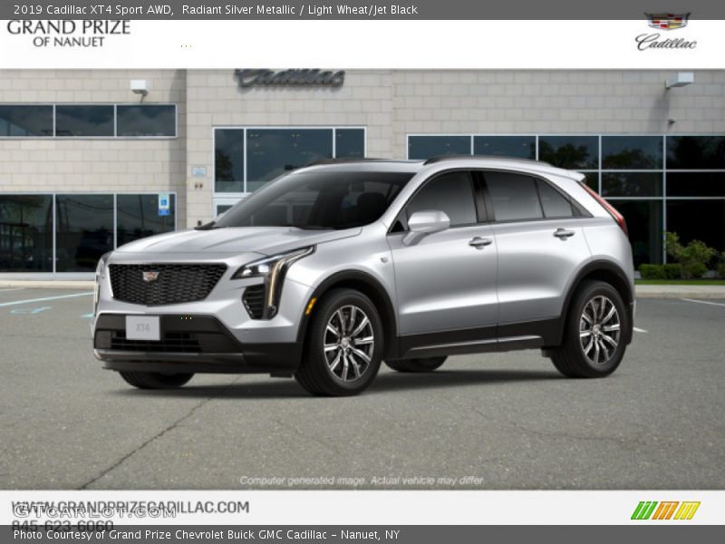 Radiant Silver Metallic / Light Wheat/Jet Black 2019 Cadillac XT4 Sport AWD