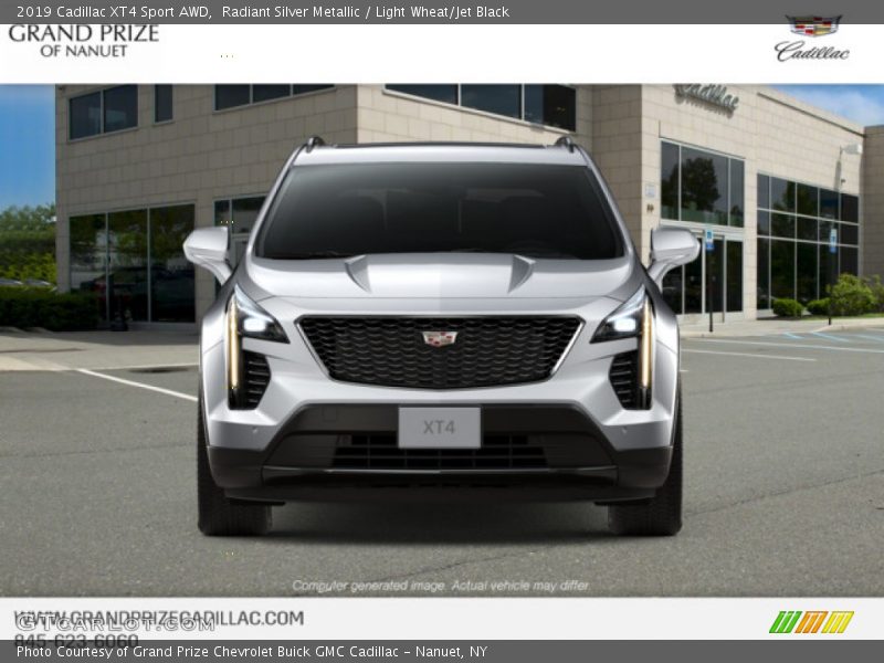 Radiant Silver Metallic / Light Wheat/Jet Black 2019 Cadillac XT4 Sport AWD