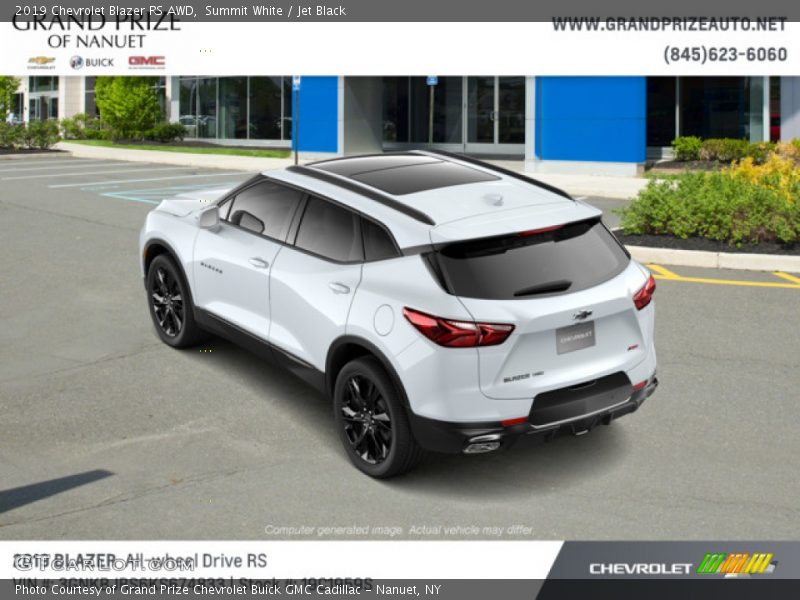 Summit White / Jet Black 2019 Chevrolet Blazer RS AWD
