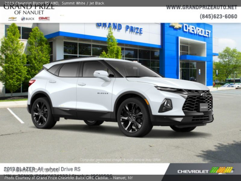 Summit White / Jet Black 2019 Chevrolet Blazer RS AWD