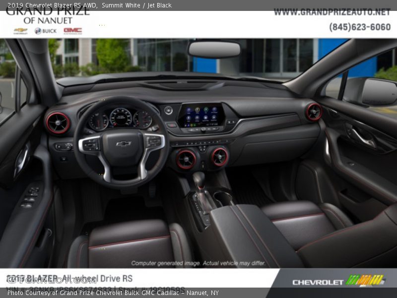 Summit White / Jet Black 2019 Chevrolet Blazer RS AWD