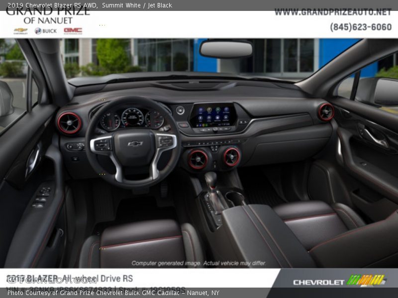 Summit White / Jet Black 2019 Chevrolet Blazer RS AWD