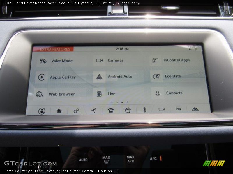 Controls of 2020 Range Rover Evoque S R-Dynamic