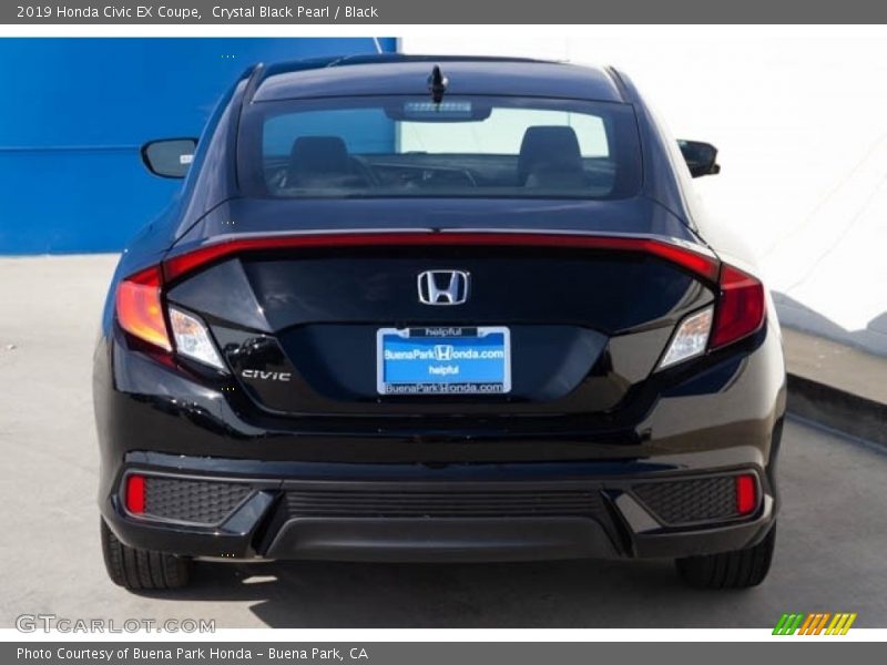 Crystal Black Pearl / Black 2019 Honda Civic EX Coupe