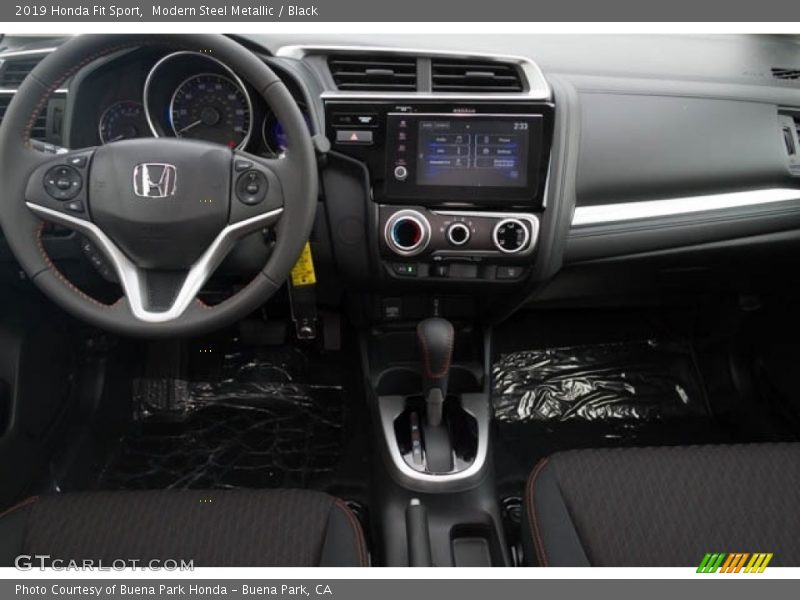 Modern Steel Metallic / Black 2019 Honda Fit Sport