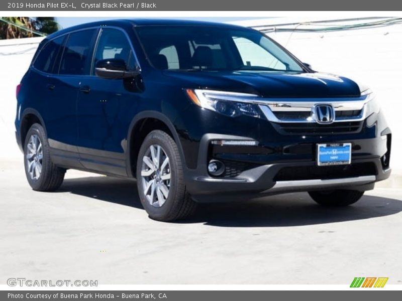 Crystal Black Pearl / Black 2019 Honda Pilot EX-L