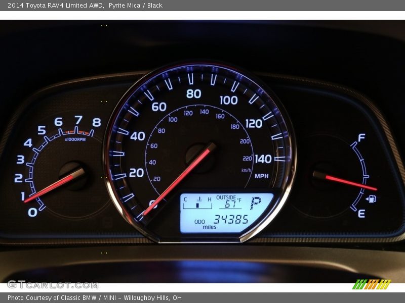 Pyrite Mica / Black 2014 Toyota RAV4 Limited AWD