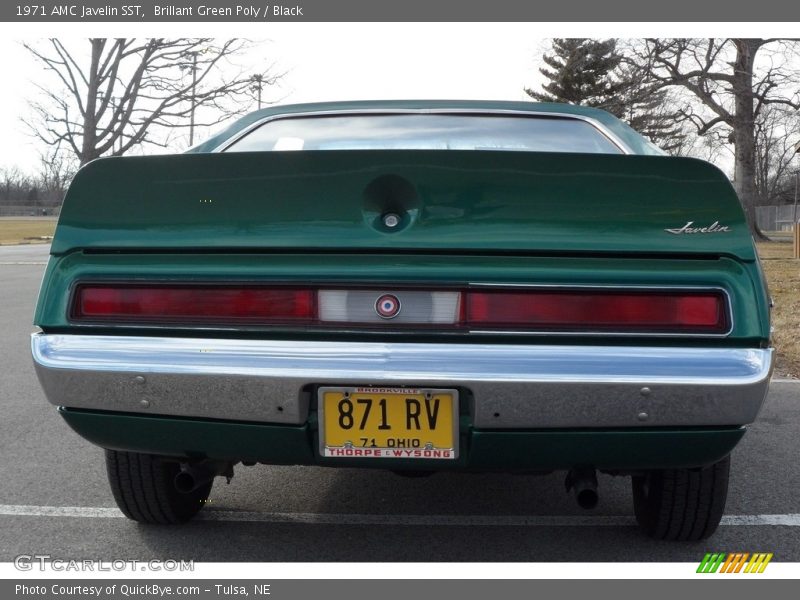 Brillant Green Poly / Black 1971 AMC Javelin SST