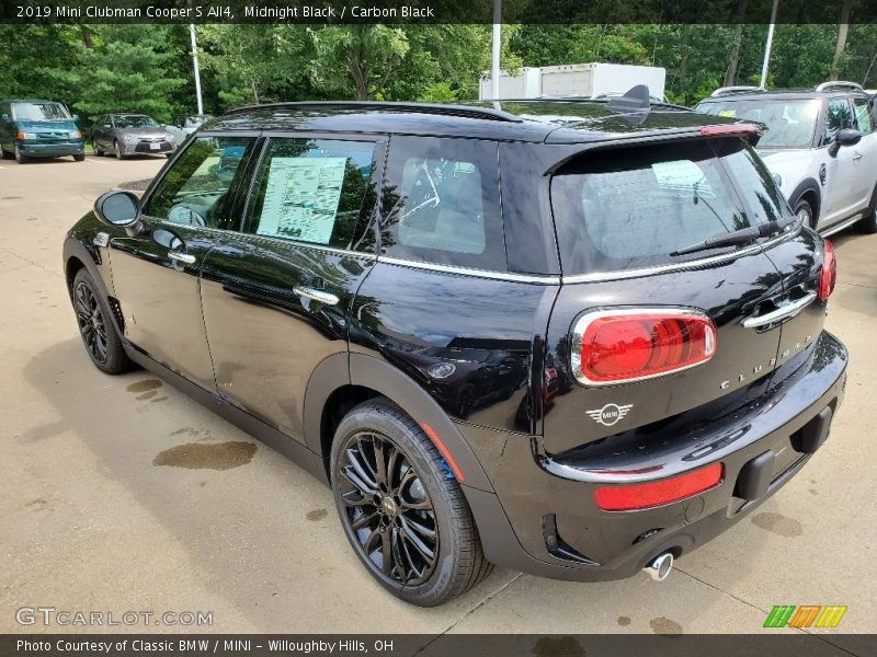 Midnight Black / Carbon Black 2019 Mini Clubman Cooper S All4