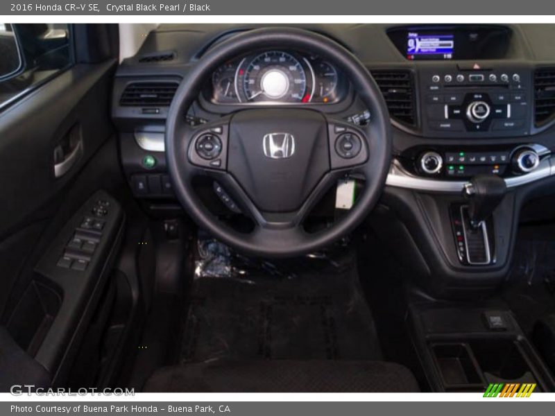 Crystal Black Pearl / Black 2016 Honda CR-V SE