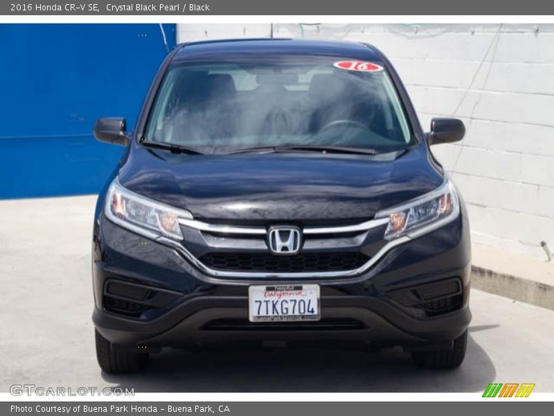 Crystal Black Pearl / Black 2016 Honda CR-V SE