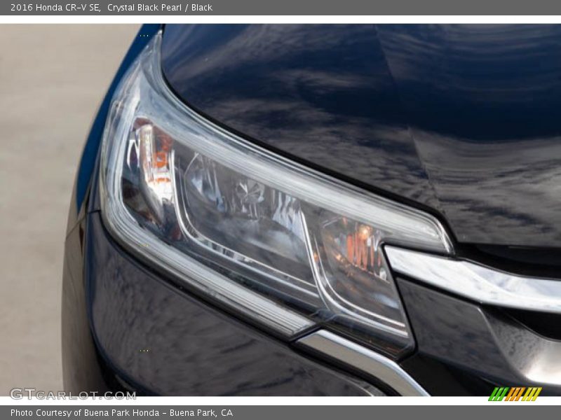 Crystal Black Pearl / Black 2016 Honda CR-V SE