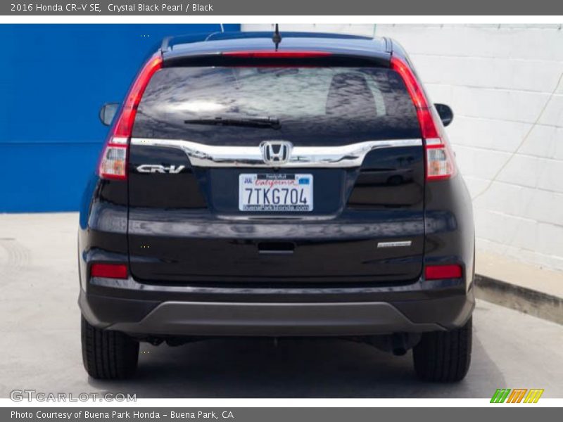 Crystal Black Pearl / Black 2016 Honda CR-V SE