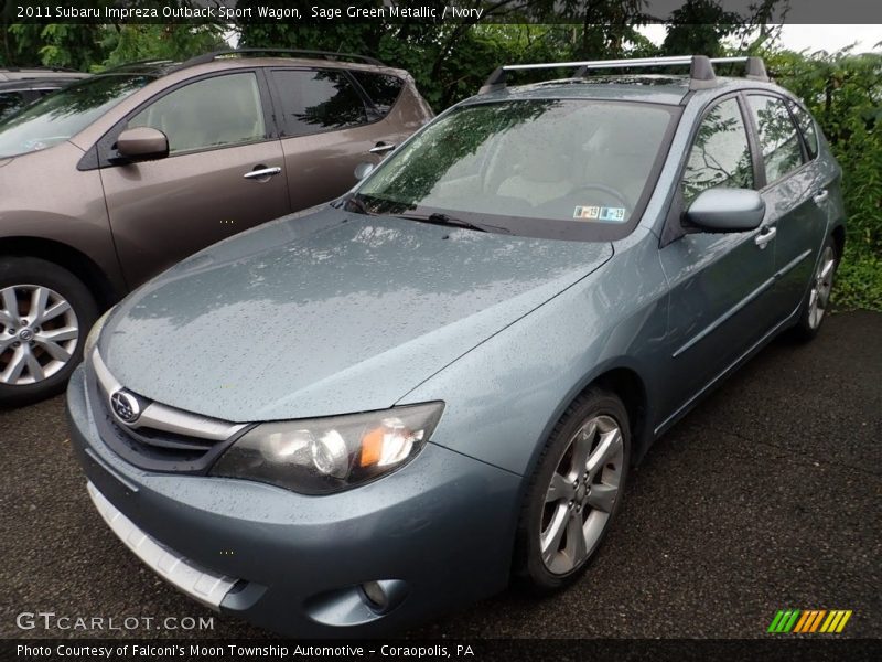 Sage Green Metallic / Ivory 2011 Subaru Impreza Outback Sport Wagon