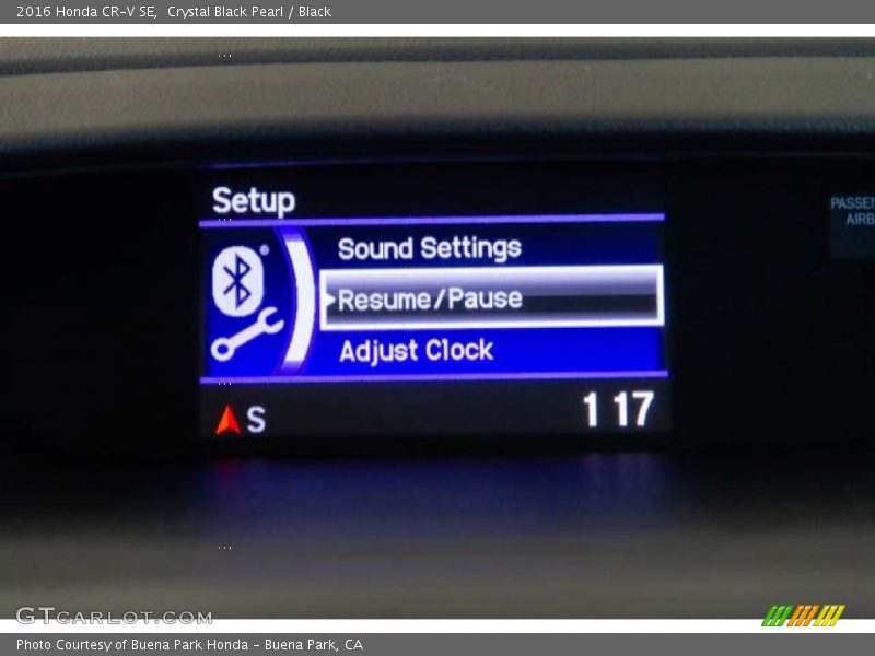 Crystal Black Pearl / Black 2016 Honda CR-V SE