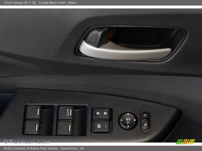 Crystal Black Pearl / Black 2016 Honda CR-V SE