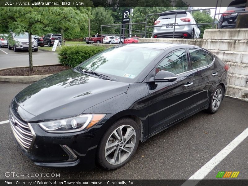 Black / Gray 2017 Hyundai Elantra Limited