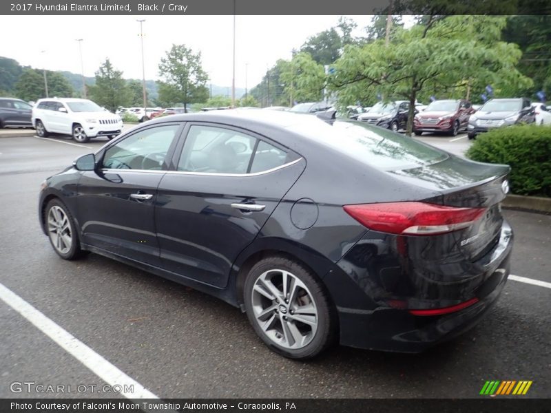 Black / Gray 2017 Hyundai Elantra Limited