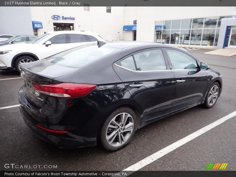 Black / Gray 2017 Hyundai Elantra Limited
