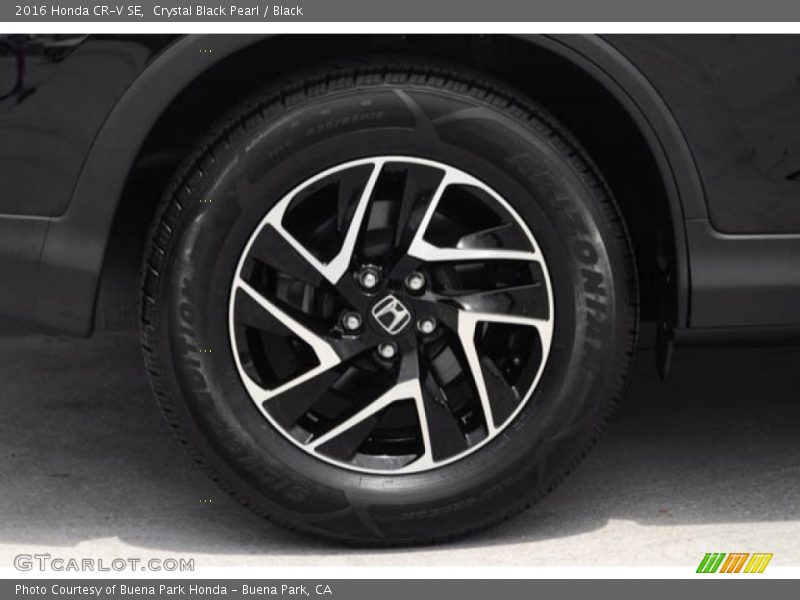 Crystal Black Pearl / Black 2016 Honda CR-V SE