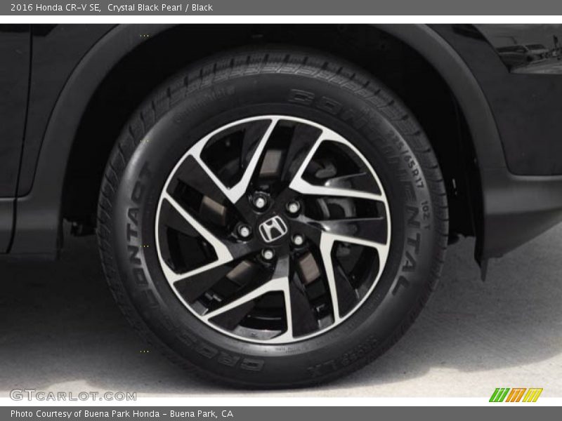 Crystal Black Pearl / Black 2016 Honda CR-V SE