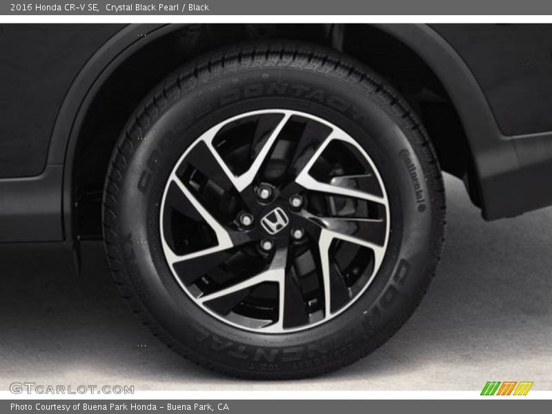 Crystal Black Pearl / Black 2016 Honda CR-V SE