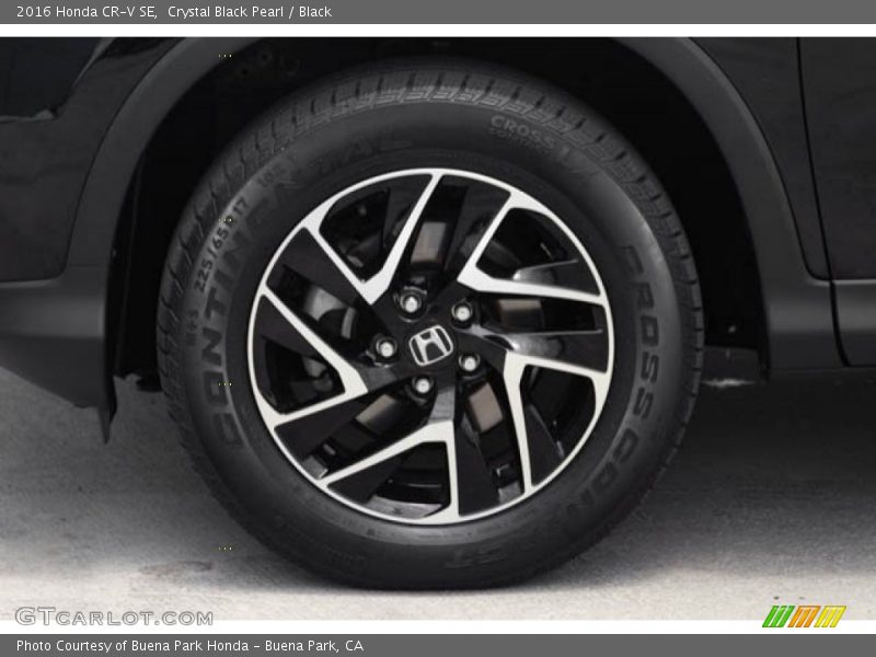 Crystal Black Pearl / Black 2016 Honda CR-V SE
