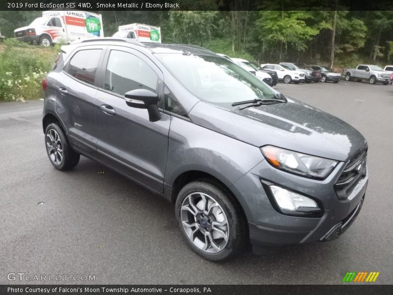 Smoke Metallic / Ebony Black 2019 Ford EcoSport SES 4WD