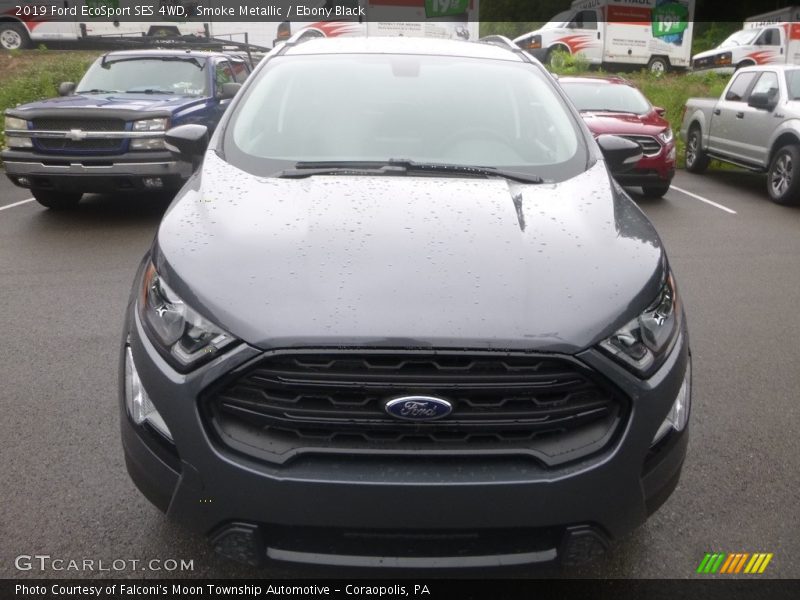 Smoke Metallic / Ebony Black 2019 Ford EcoSport SES 4WD