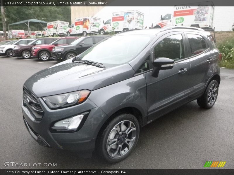 Smoke Metallic / Ebony Black 2019 Ford EcoSport SES 4WD