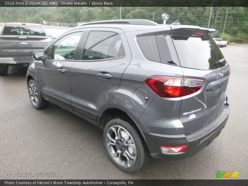 Smoke Metallic / Ebony Black 2019 Ford EcoSport SES 4WD