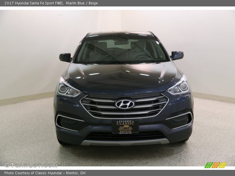 Marlin Blue / Beige 2017 Hyundai Santa Fe Sport FWD