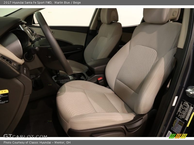 Marlin Blue / Beige 2017 Hyundai Santa Fe Sport FWD