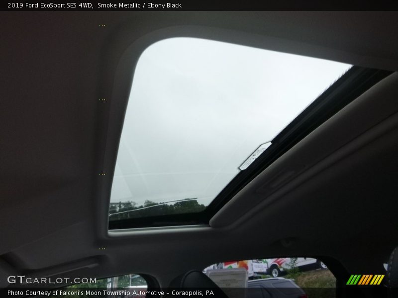Smoke Metallic / Ebony Black 2019 Ford EcoSport SES 4WD