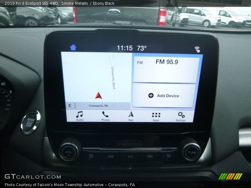 Smoke Metallic / Ebony Black 2019 Ford EcoSport SES 4WD