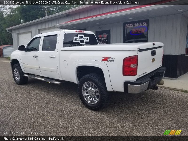 Summit White / Ebony Black/Light Cashmere 2008 Chevrolet Silverado 2500HD LTZ Crew Cab 4x4