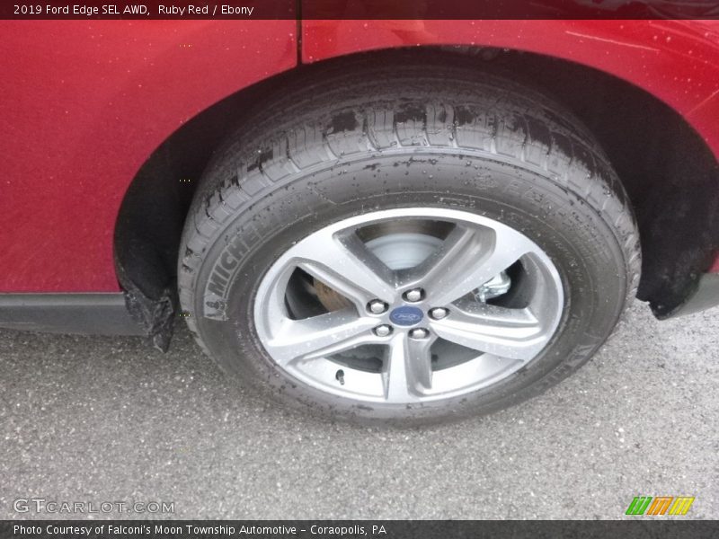 Ruby Red / Ebony 2019 Ford Edge SEL AWD